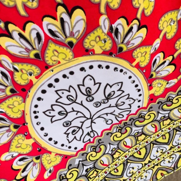 Vintage INC Dress Mandala Stud Tribal Print, Plus Size Modern - Picture 5 of 7